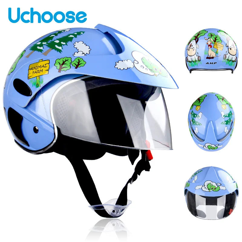 Child Motorcycle Helmet 3-9 Years Abs Unisex