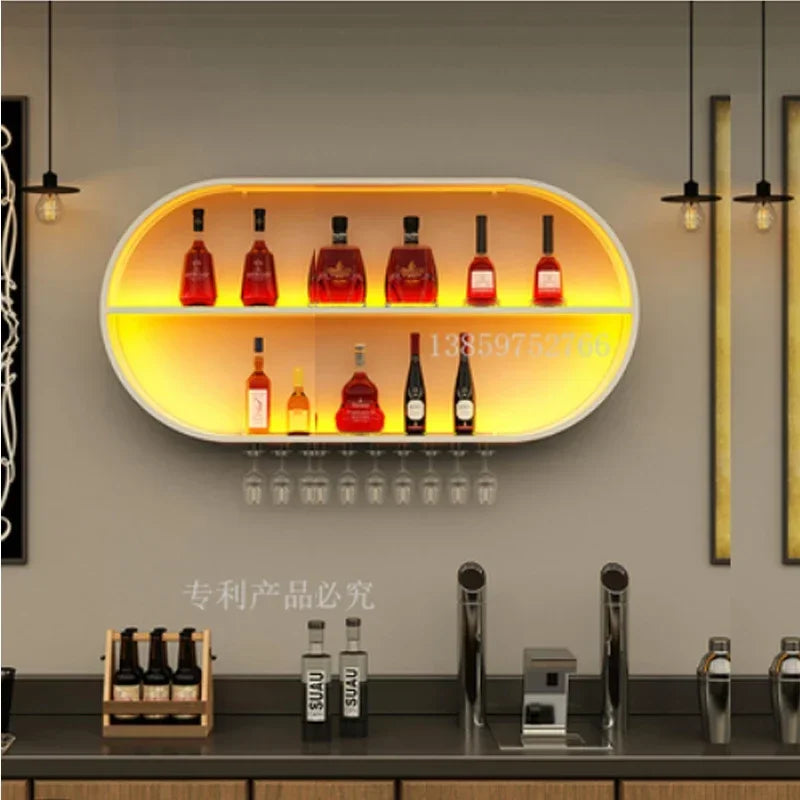 Storage Display Wall Wine Rack Modern Shelf