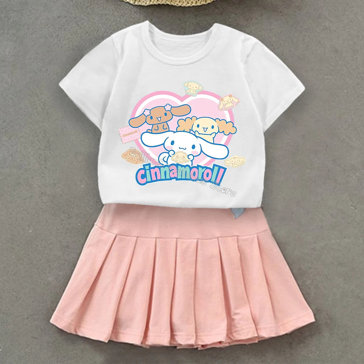 Cinnamoroll T-Shirt & Pleated Skirt Set