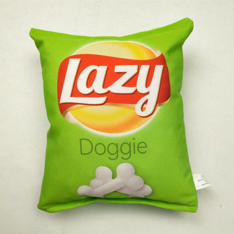 Funny Crisps Dog Chew Plush Dog Toy