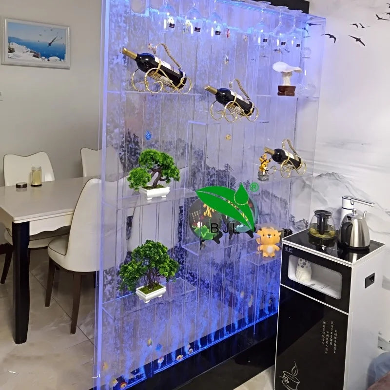 LED Glowing Water Bubble Wall Acrylic Bar