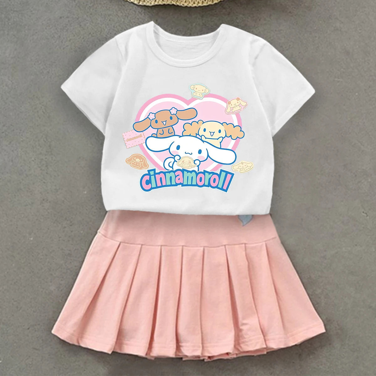 Cinnamoroll T-Shirt & Pleated Skirt Set