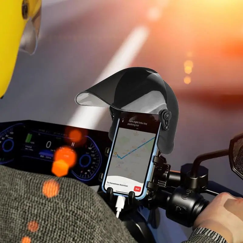 Small Helmet Rider Motorcycle Mobile Phone Holder