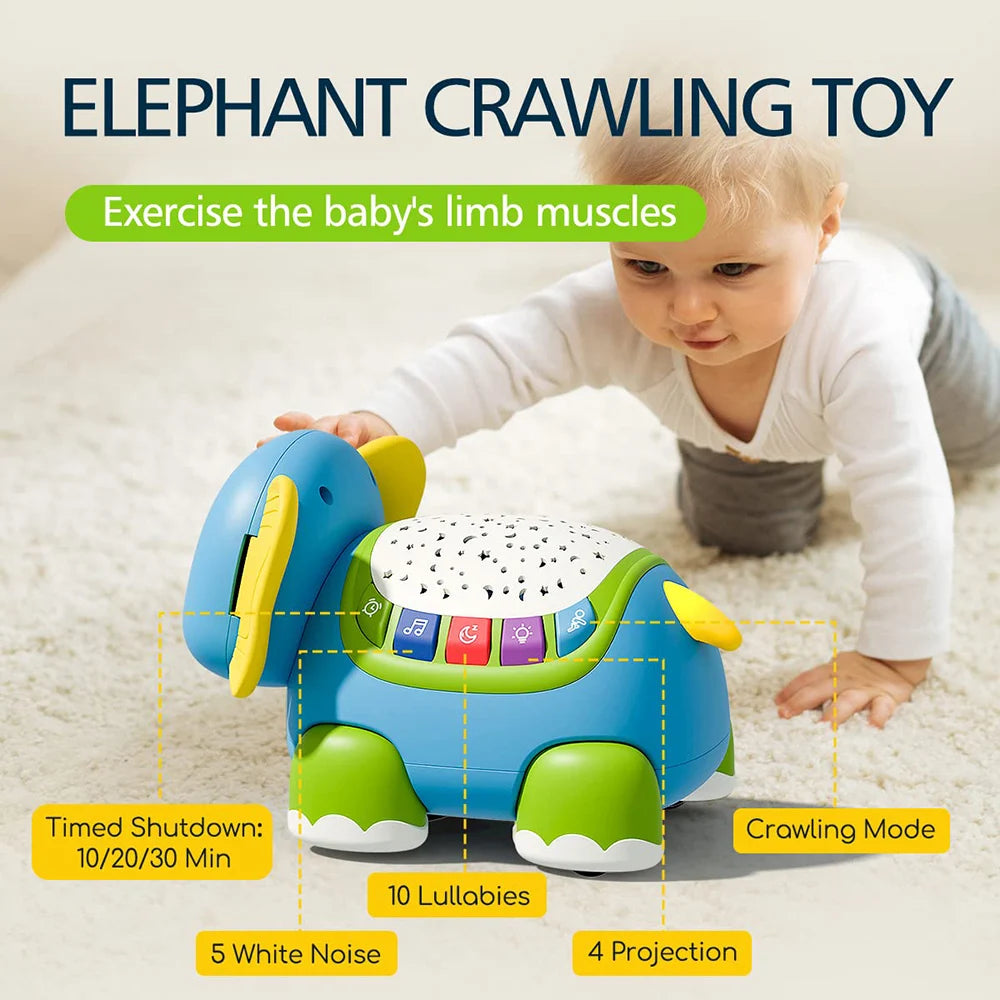 Baby Crawling Toys Musical Elephant