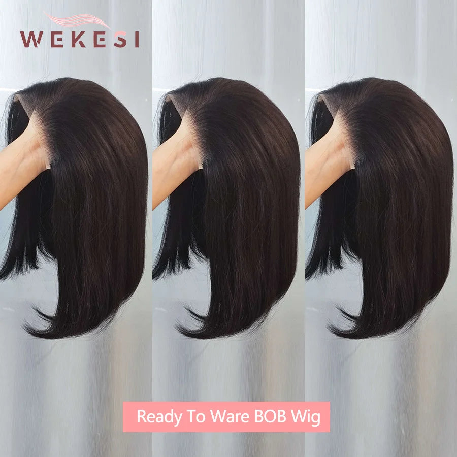 Ready To Wear Glueless Human Hair Bob Wig