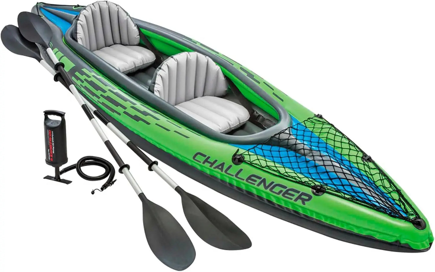 Inflatable Kayak Includes Deluxe 86in Kayak Paddles and High-Output Pump