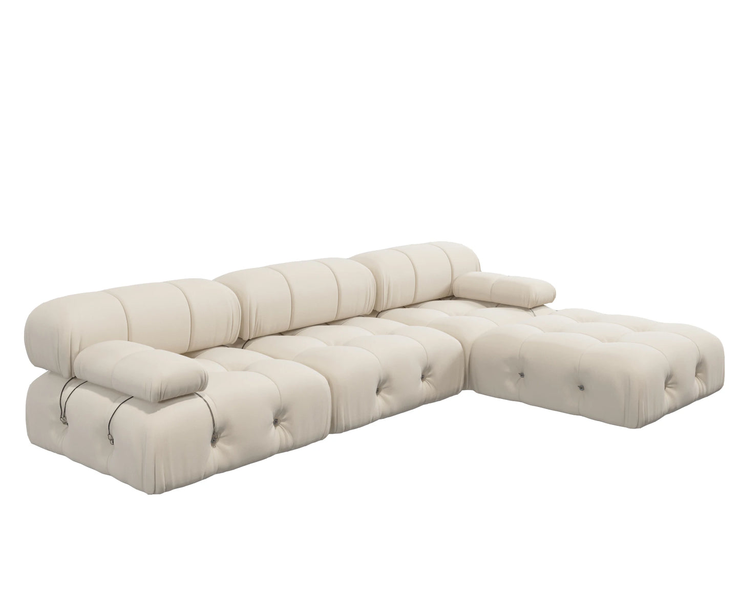 104" Modular Sectional Sofas Luxury Modern Velvet 4-Seat