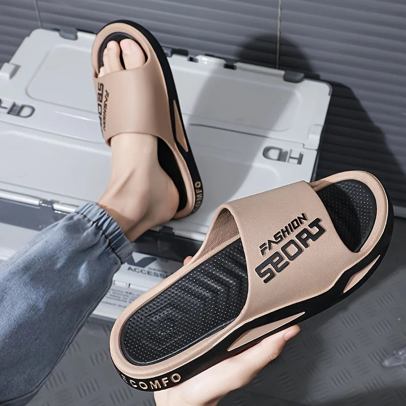 Men's Non-Slip Sporty Style Slides