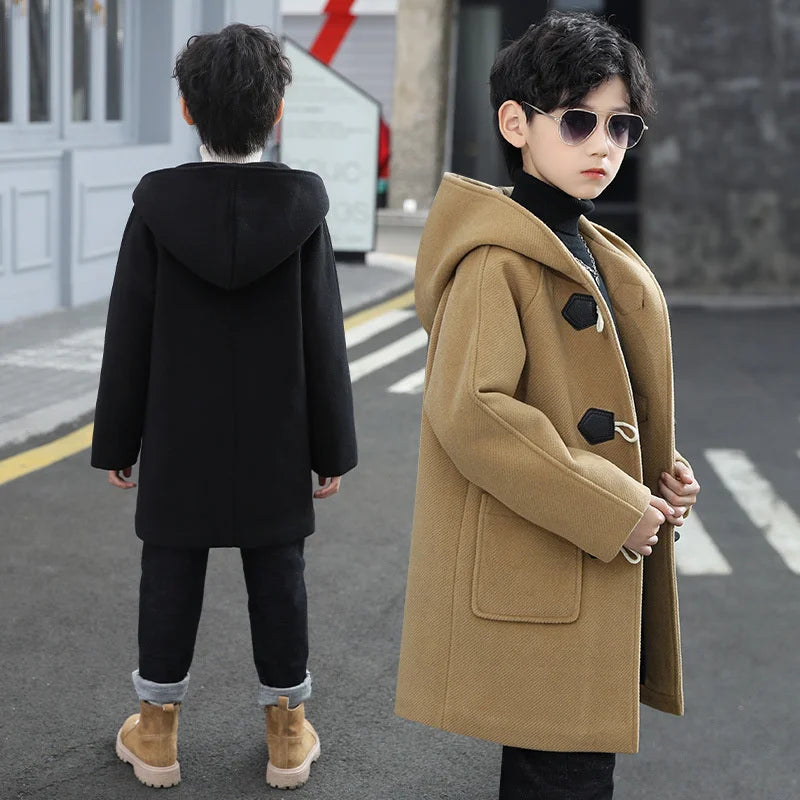 Boys Wool Coat Autumn Spring Fashion