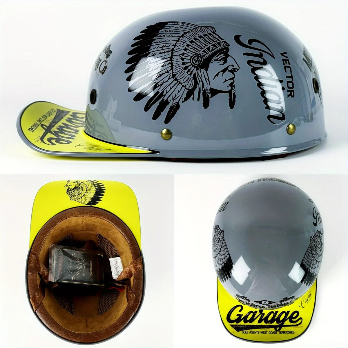 Motorcycle Retro Half Helmet Four Seasons Universal