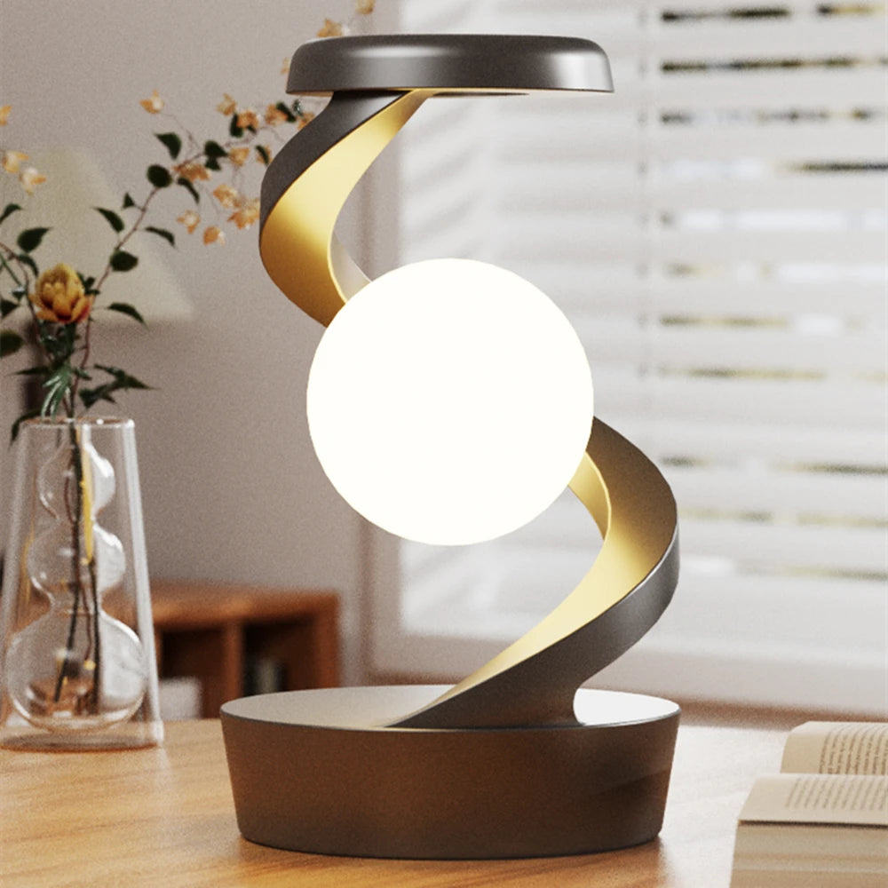 Creative Table Lamp Rotating Floating Light