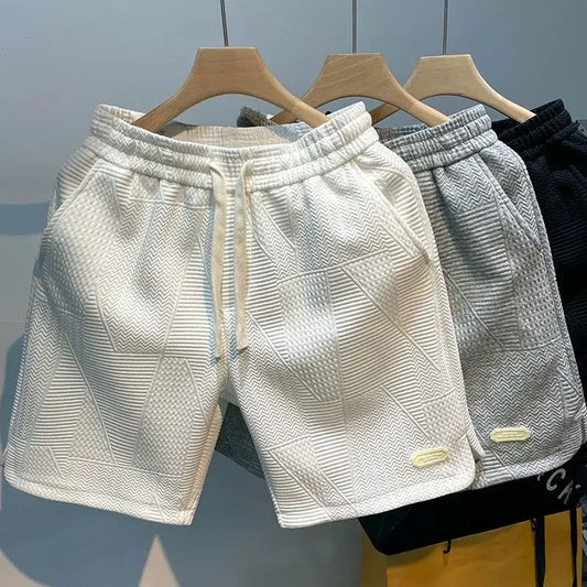 Men's Sports Shorts with Wave Patterns