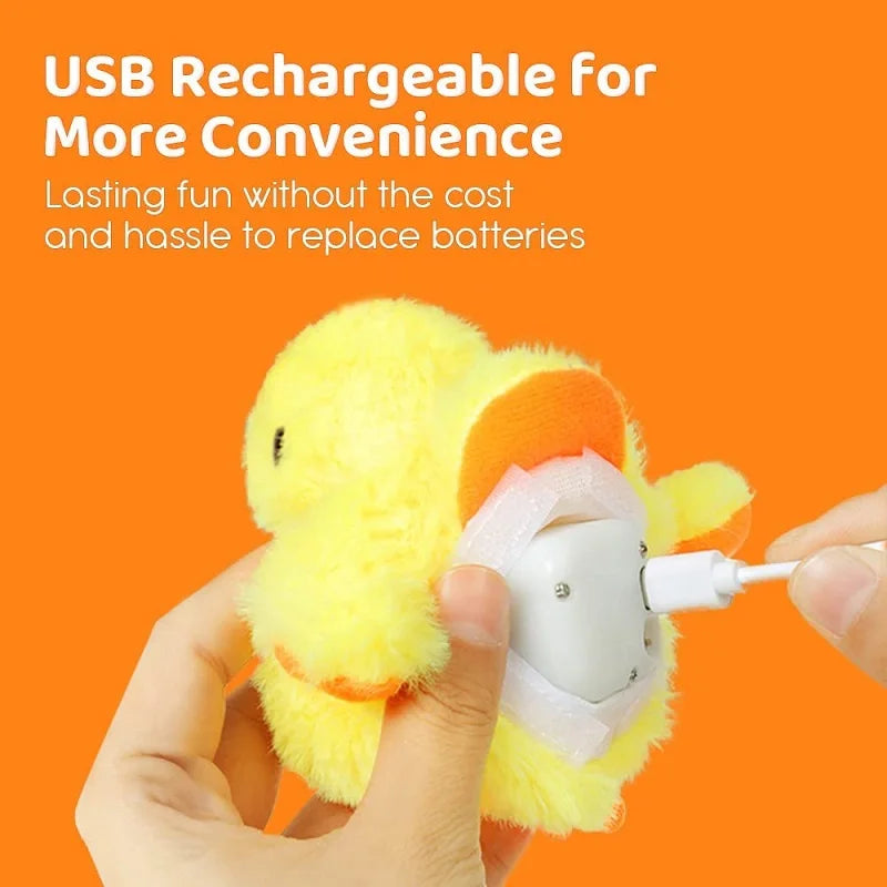 Flapping Duck Interactive Washable Cat Plush Toy