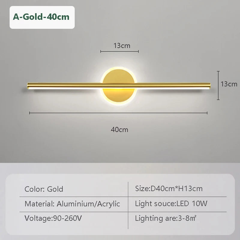 Modern LED Wall Lamp Mirror Front Light
