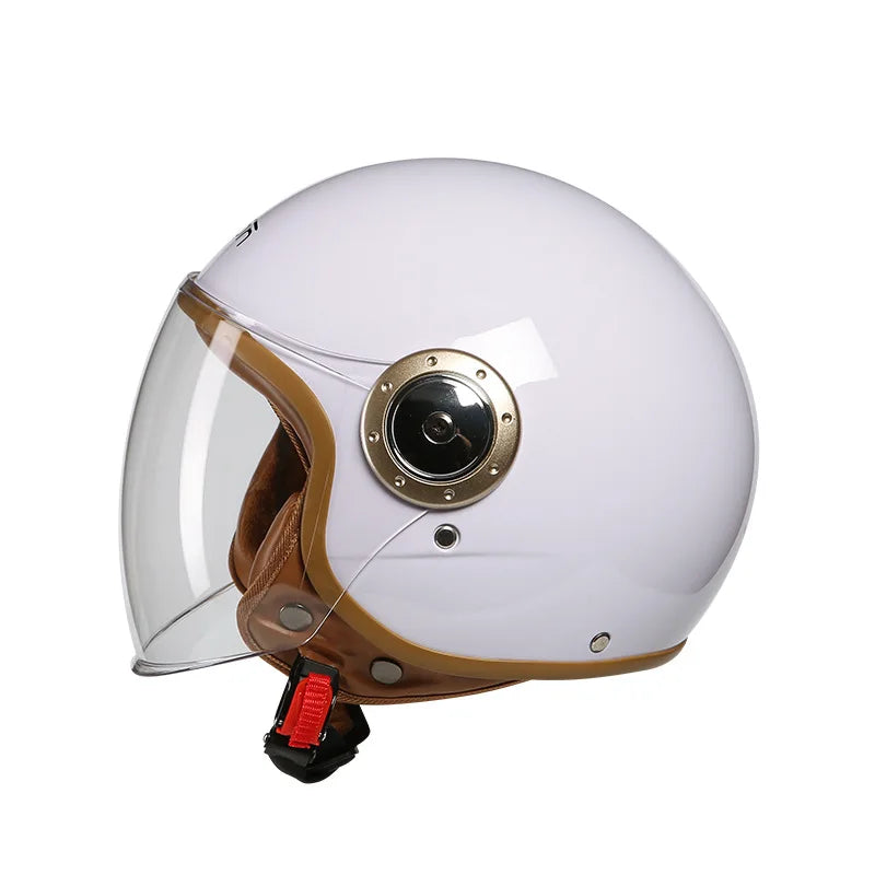 Retro Motorcycle ABS Crashworthiness Comfortable Fit Helmet