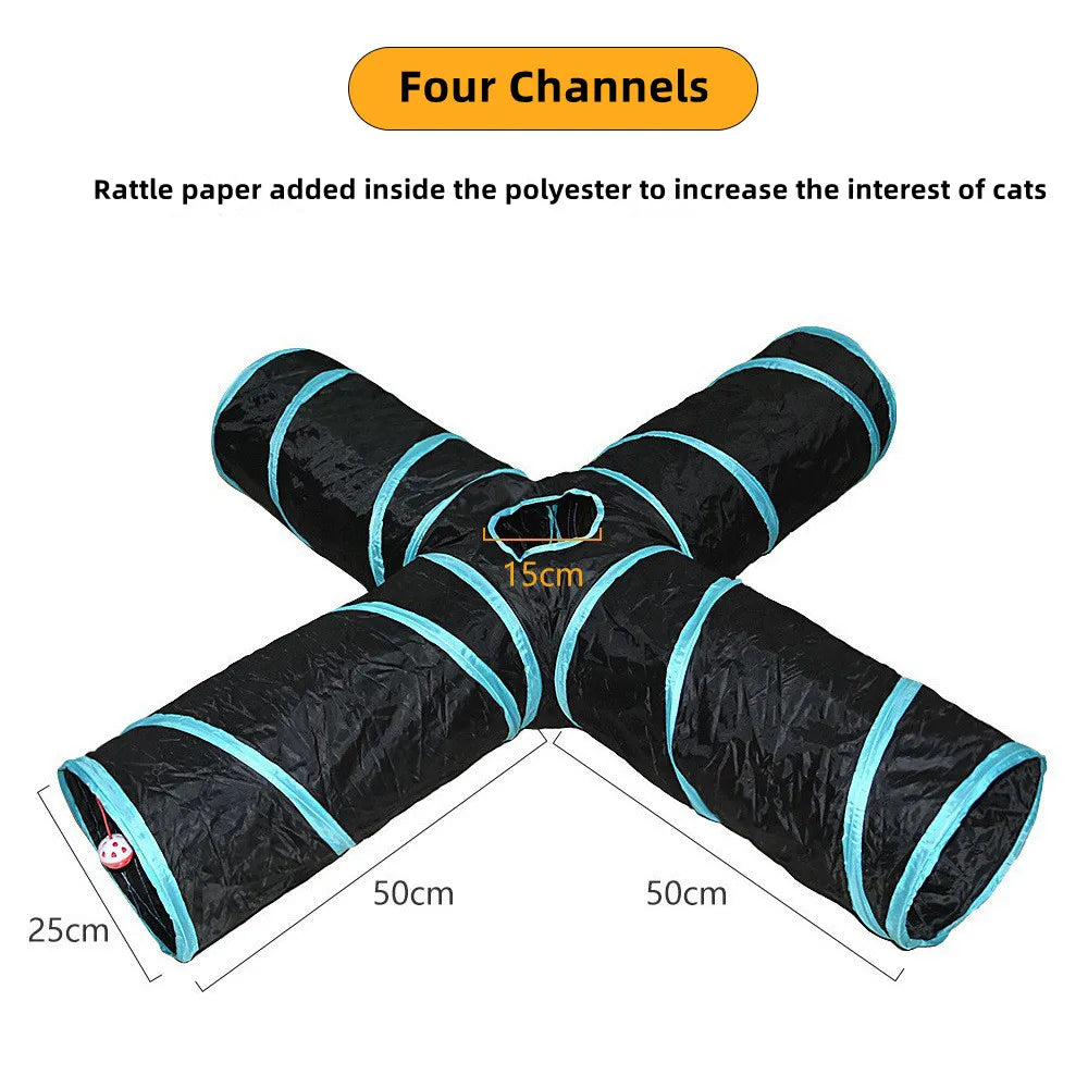 Foldable Cat Tunnel Breathable