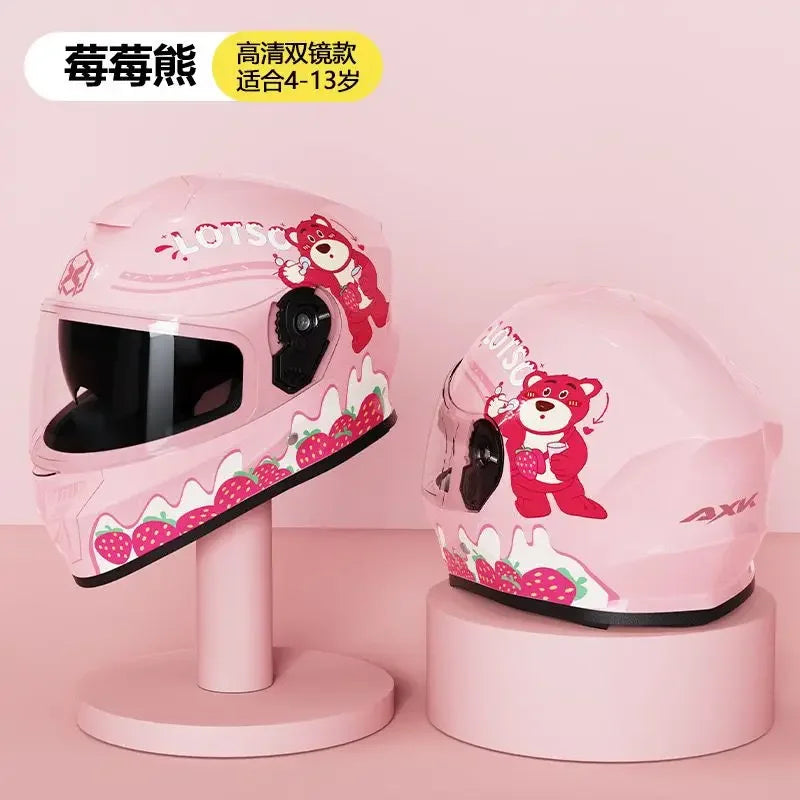 Kids DOT Approved Full Face Helmet Size 48-56cm