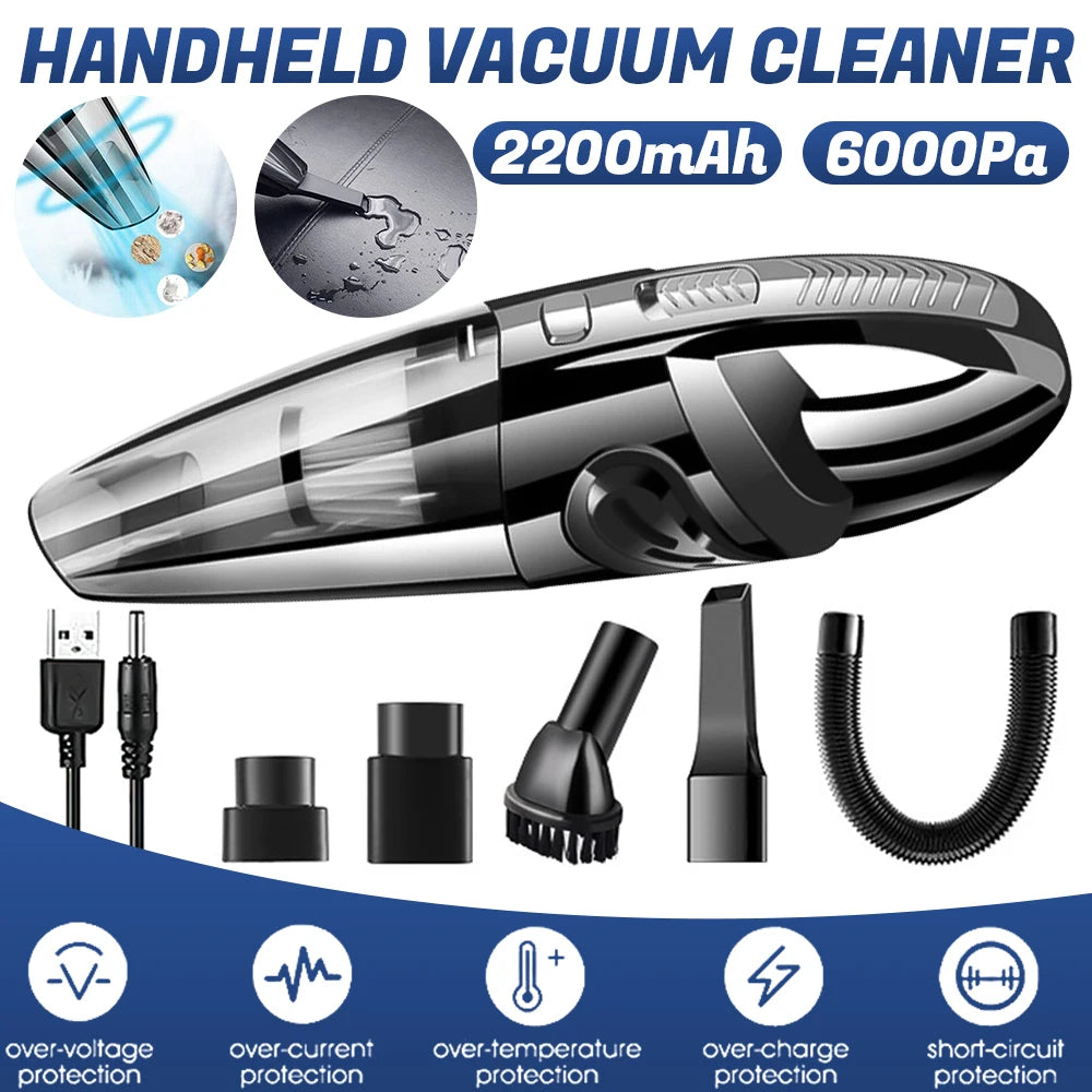 Wireless Handheld Vacuum Cleaner USB Charging