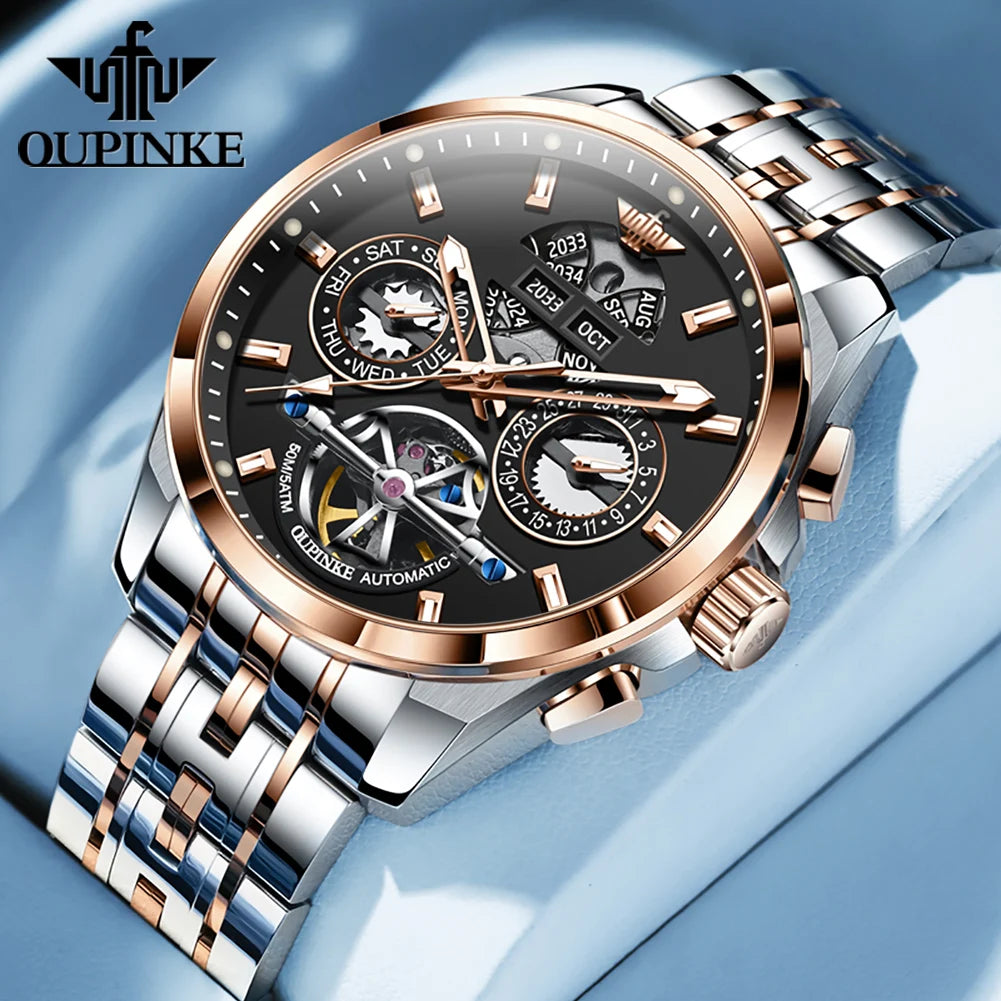 Automatic Skeleton Stainless Steel Men's Watch