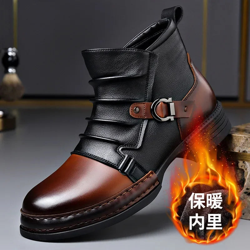Fashion Casual Zipper Motorcycle Boots New Design