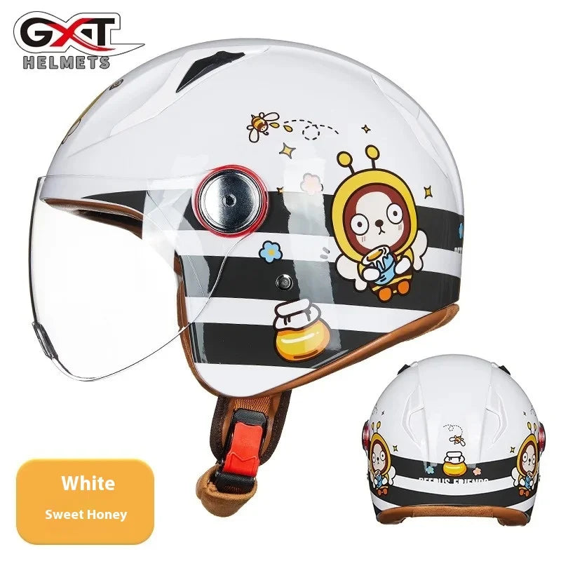 Child Cute Cartoon Motorcycle Helmet