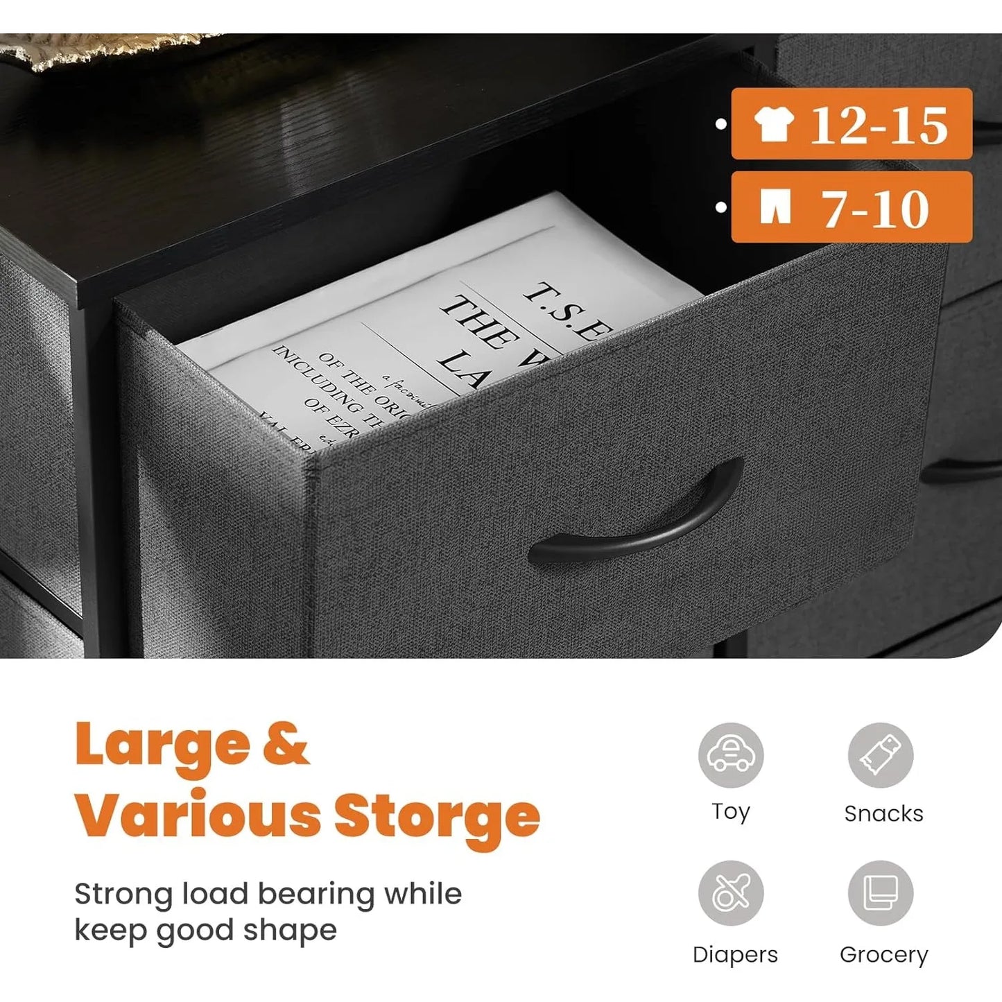 Organizer Storage Tower with 8 Drawers
