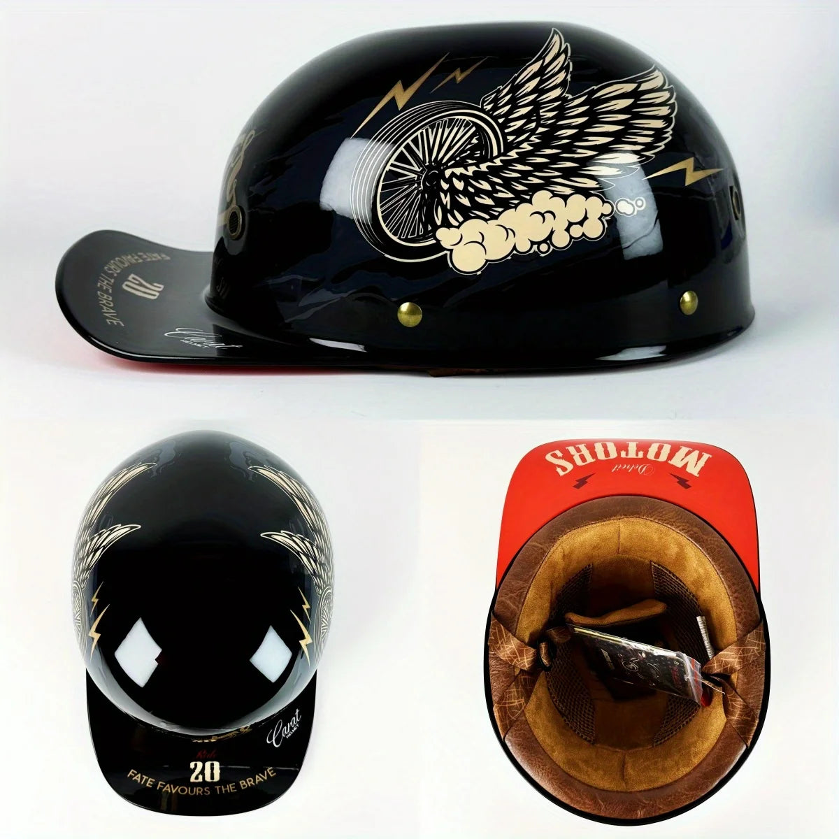 Motorcycle Retro Half Helmet Four Seasons Universal