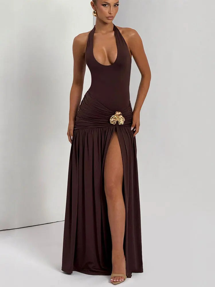 Elegant Backless Sexy Maxi Dress