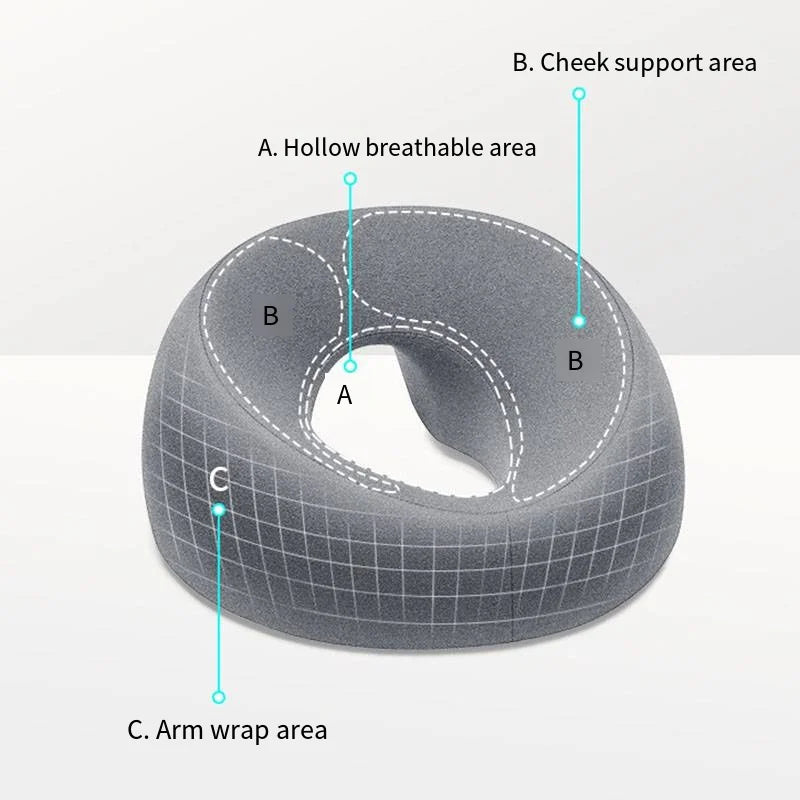 Ergonomics Lying Down Pillow Memory Foam Breathable