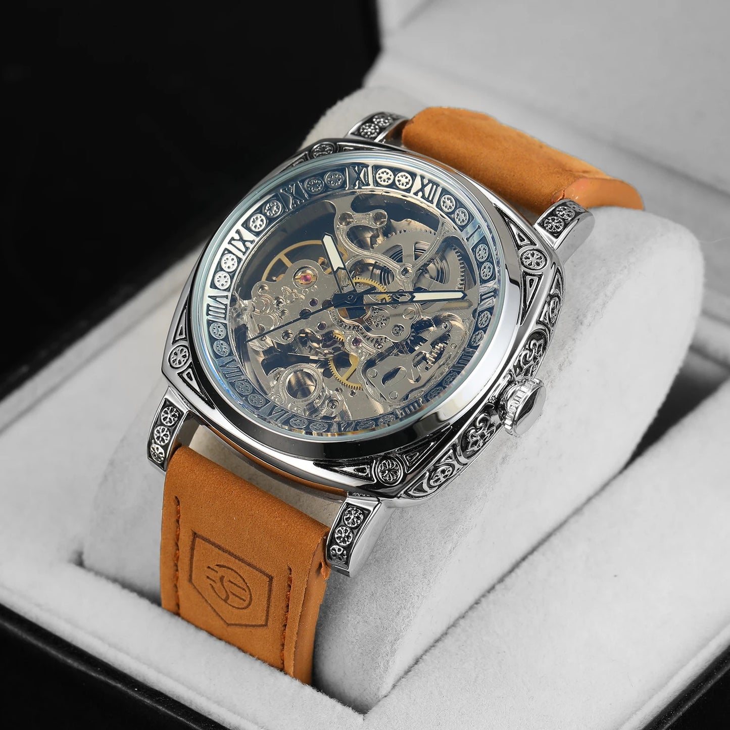 Retro Skeleton Automatic Mechanical Watch