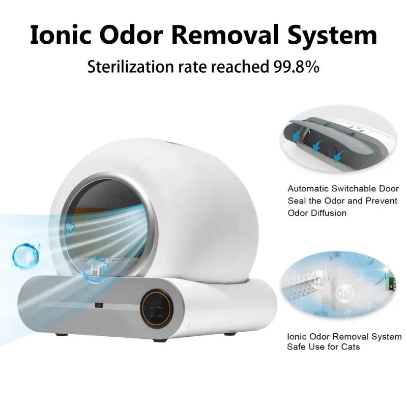 Self-cleaning Automatic Cat Toilet App Control