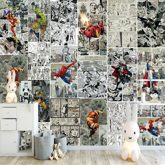 Custom Mural Comic 3D Wallpaper