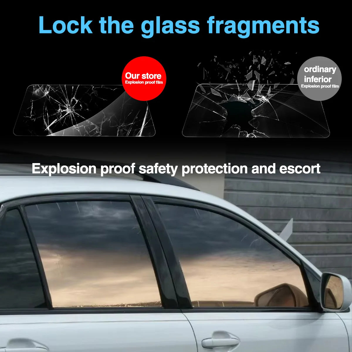 1/3M Gradient Car Film UV Protected Color Change