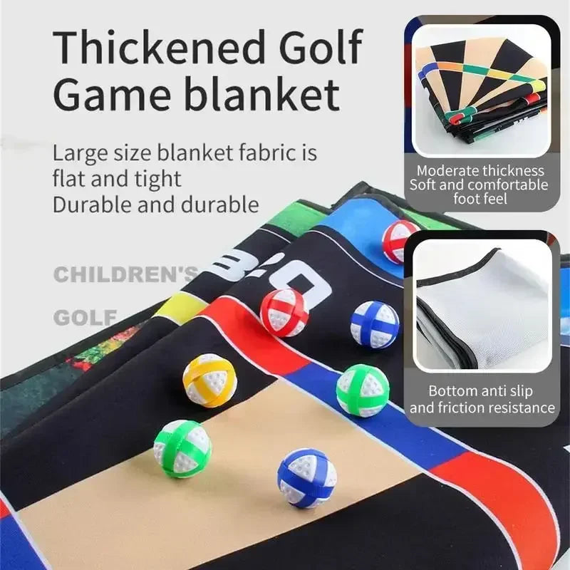 Golf Game Mat Indoor Outdoor Games for Adults Kids