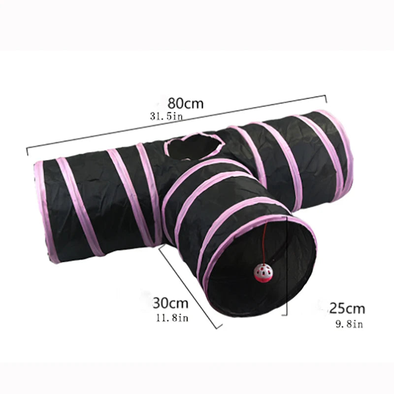Wear-Resistant Cat Play Tunnel Foldable