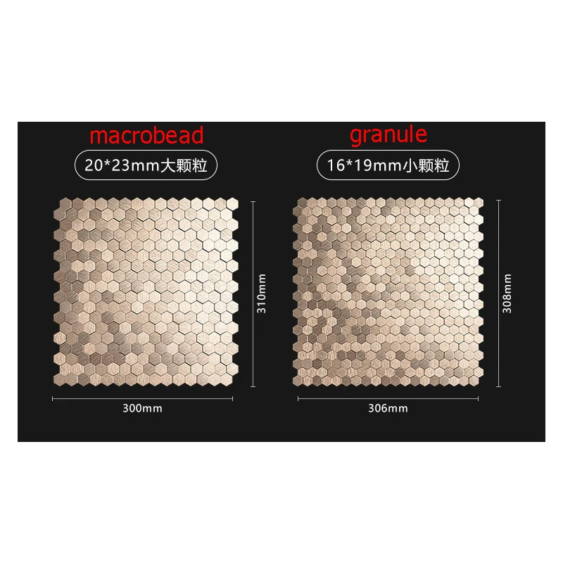 Luxury Metal Peel and Stick Waterproof 3d Wall Panel