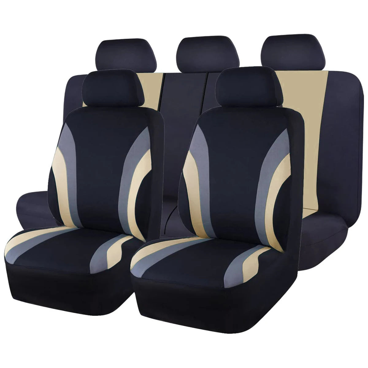 Sports Style Full Set Polyester Car Seat Covers