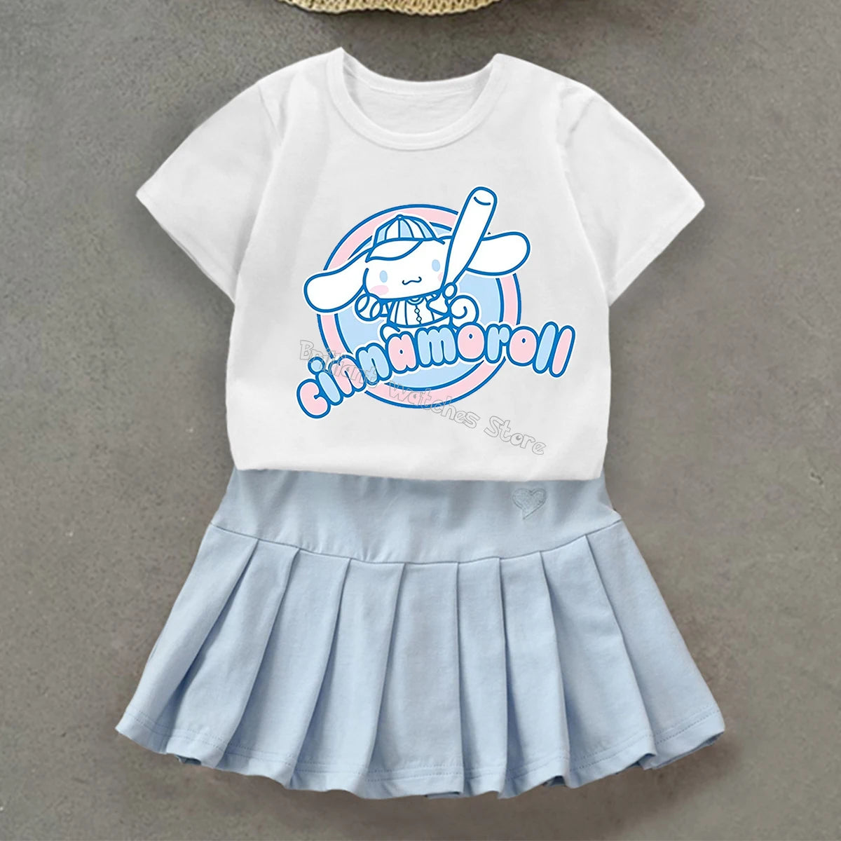 Cinnamoroll T-Shirt & Pleated Skirt Set