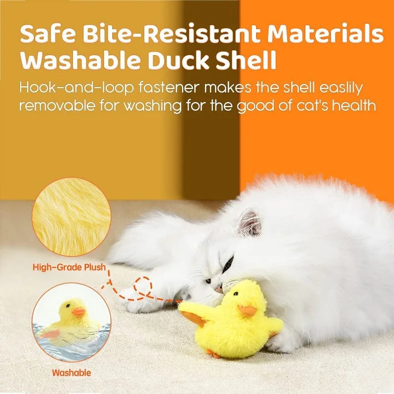 Flapping Duck Interactive Washable Cat Plush Toy