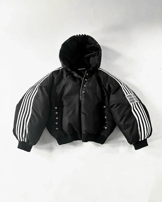 Harajuku Striped Warm Cotton-Padded Jacket