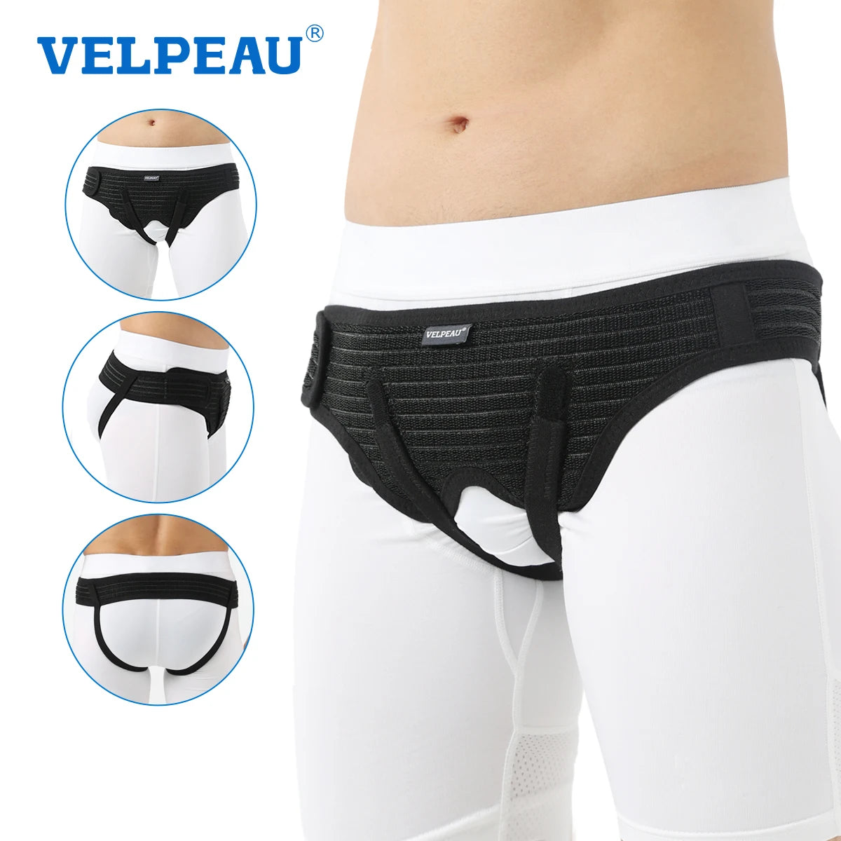 Adjustable Hernia Belt Support with 2 Compression Pads