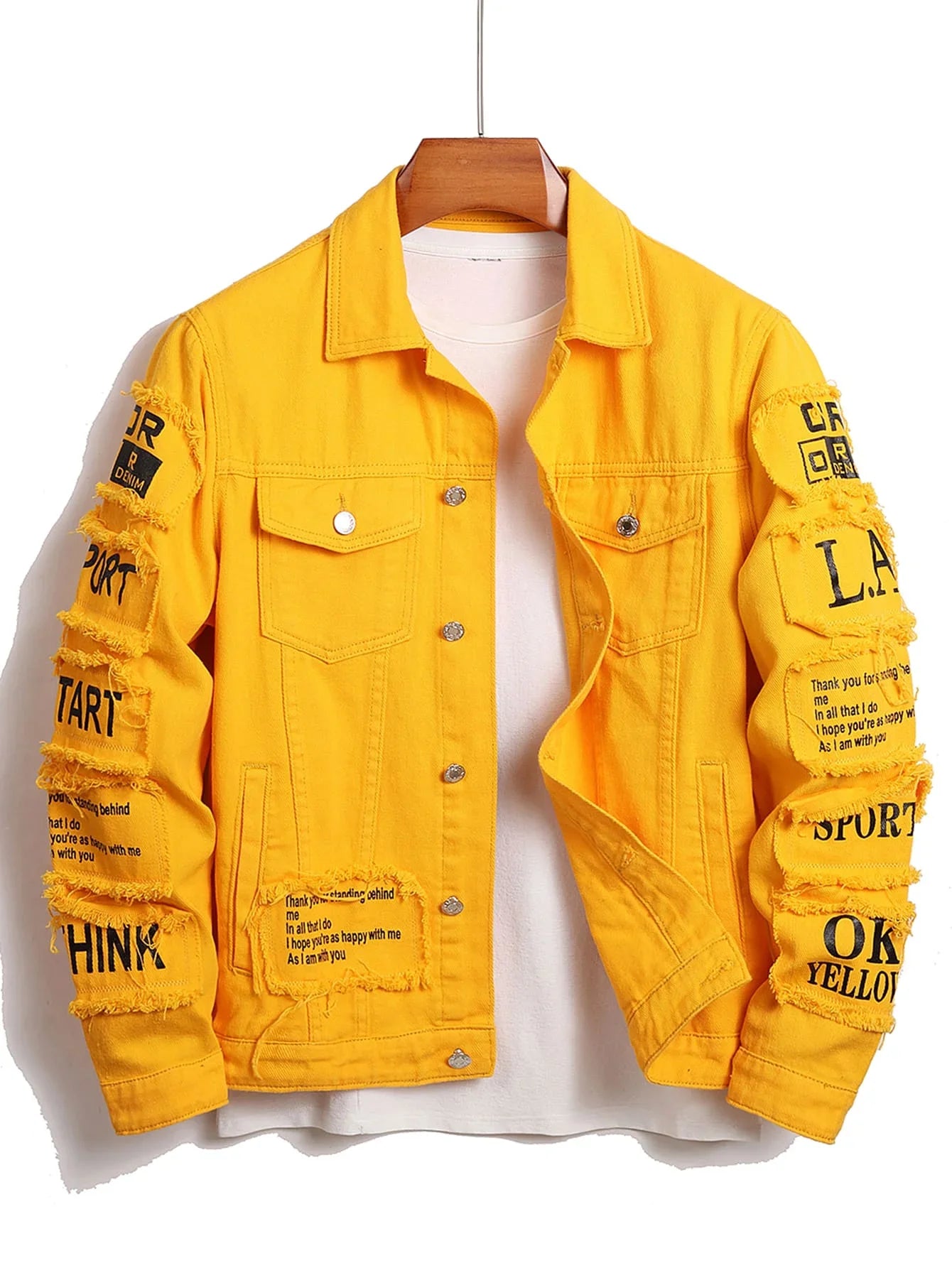 Denim Cotton Stretch Trucker Jacket for Men