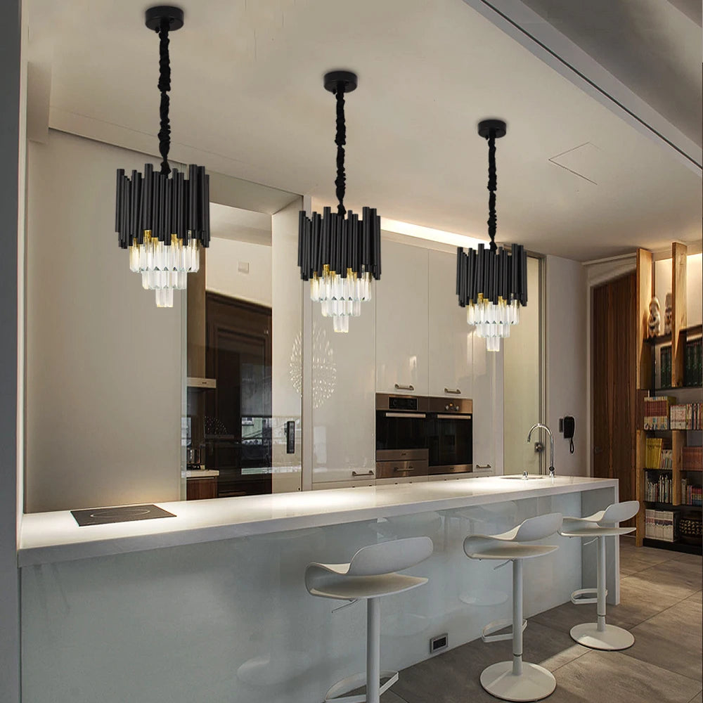 Black Creative Pendant Lights For Dining Room Kitchen Island
