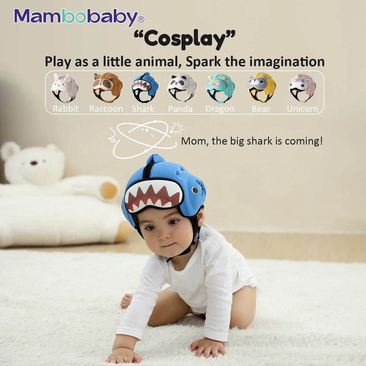Safe Anti-Shock Baby Helmet Toddler Protector Headgear
