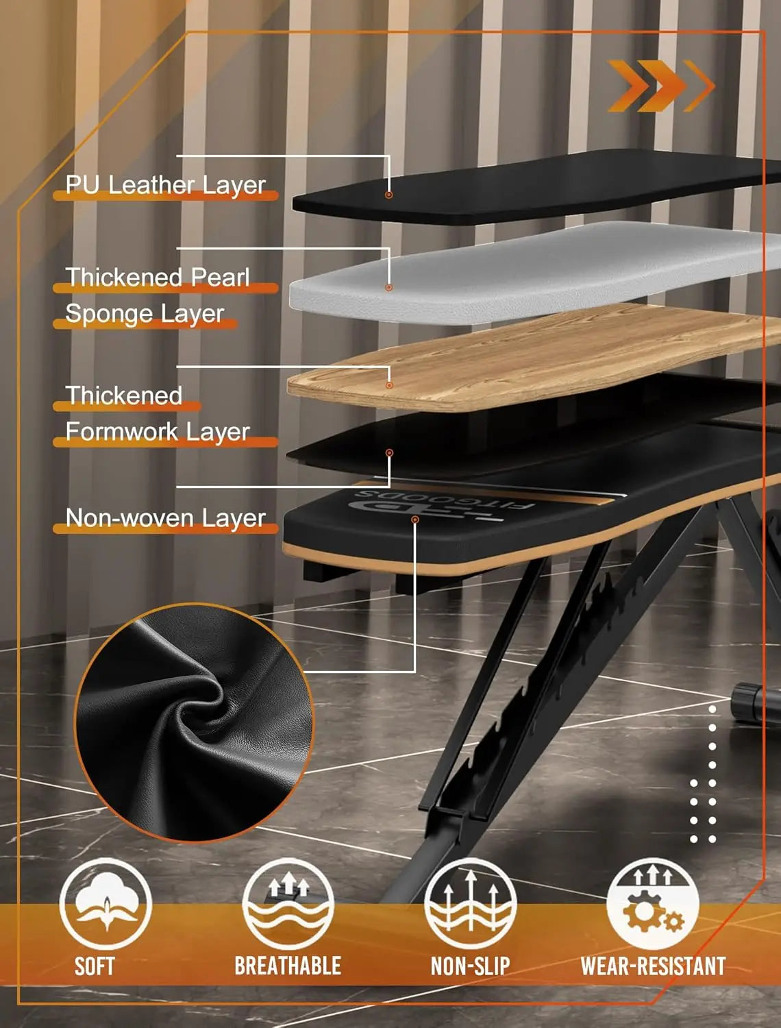 Foldable Weight Bench 660 LBS Capacity