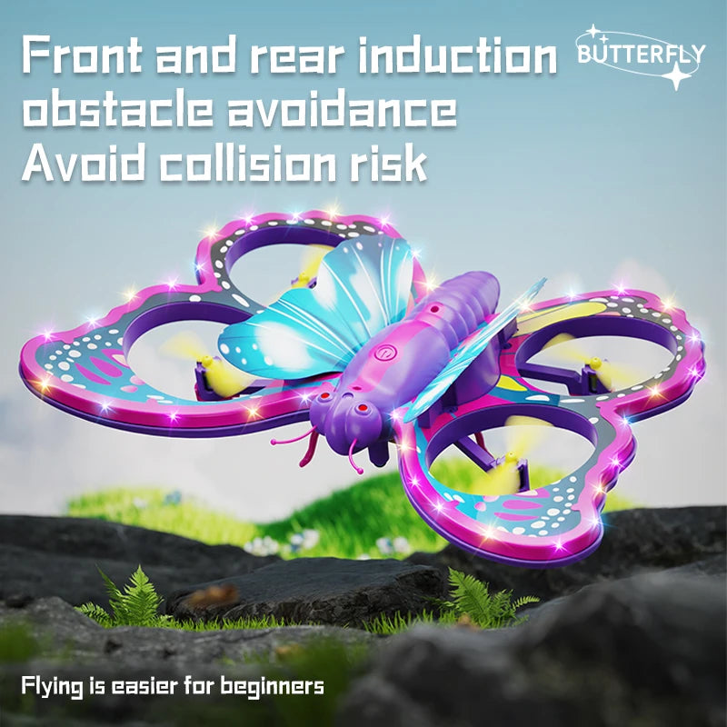 V40 Glitter Butterfly Remote Control 2.4GHz Gravity Sensing Mini Drone