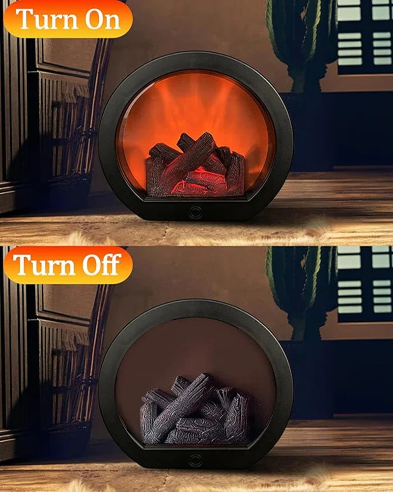 Flameless Portable Fireplace Light