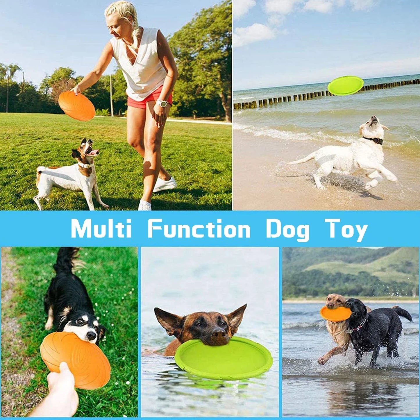 15/18/22cm Dog Toy Flying Discs
