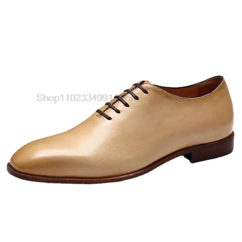 Genuine Leather High Quality Lace Up Oxfords