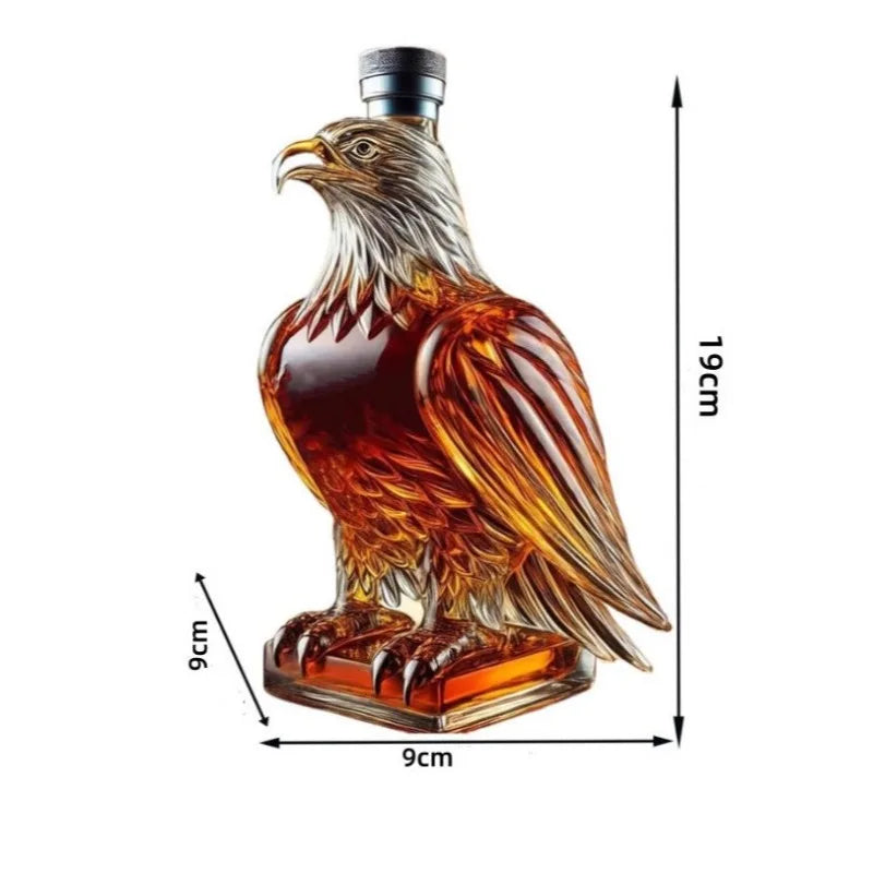 300ml Eagle Shape Whiskey Decanter Borosilicate Glass